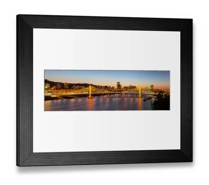 Framed Print : Tilikum Crossing at Dusk Framed Print : Tilikum Crossing at Dusk
