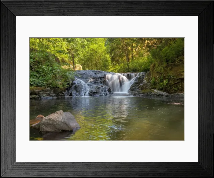 Framed Print : Waterfall along Sweet Creek Hiking Trail Framed Print : Waterfall along Sweet Creek Hiking Trail