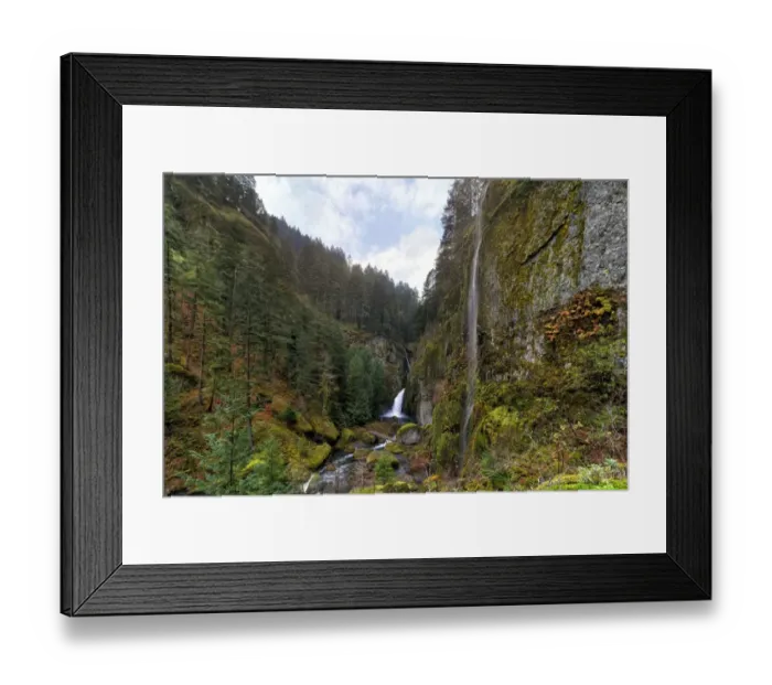 Framed Print : Wahcella Falls in Autumn Framed Print : Wahcella Falls in Autumn