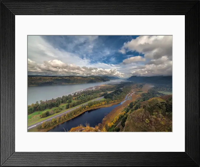 Framed Print : Columbia River Gorge in Autumn Framed Print : Columbia River Gorge in Autumn