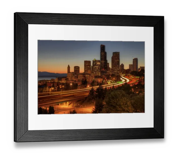 Framed Print : Seattle downtown skyline Framed Print : Seattle downtown skyline