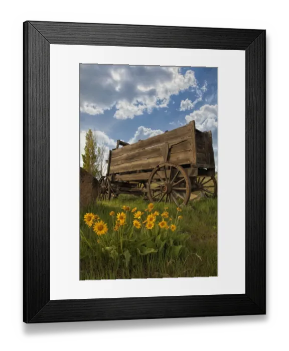 Framed Print : Old Wagon at Dalles Mountain Ranch Framed Print : Old Wagon at Dalles Mountain Ranch