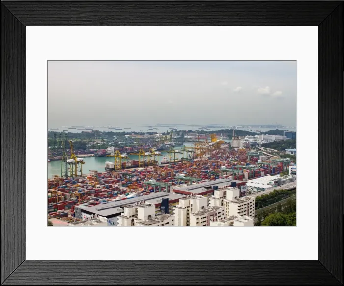 Framed Print : Port of Singapore Framed Print : Port of Singapore