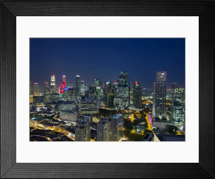 Framed Print : Singapore cityscape Framed Print : Singapore cityscape