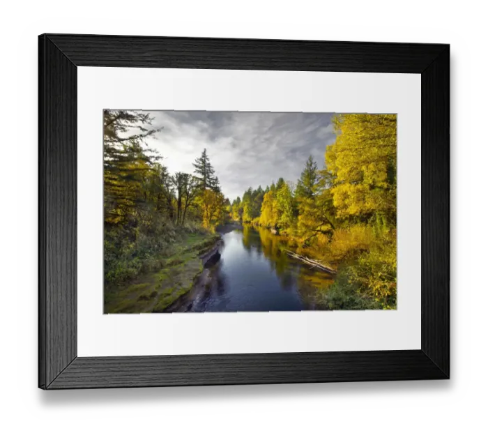 Framed Print : View of Thomas creek from Hannah Covered bridge Framed Print : View of Thomas creek from Hannah Covered bridge