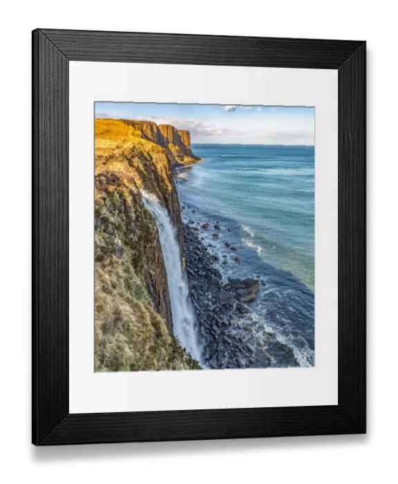 Framed Print : Kilt Rock Waterfall Isle of Skye Framed Print : Kilt Rock Waterfall Isle of Skye
