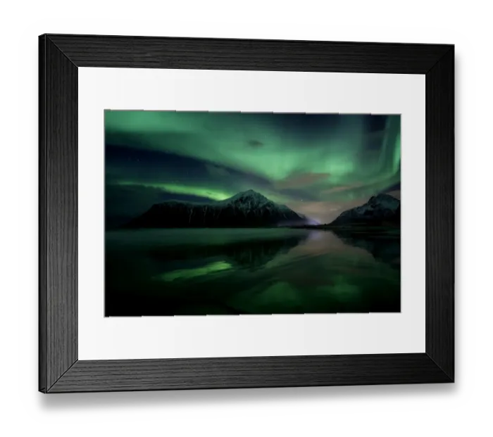 Framed Print : Aurora Borealis in Norway Framed Print : Aurora Borealis in Norway