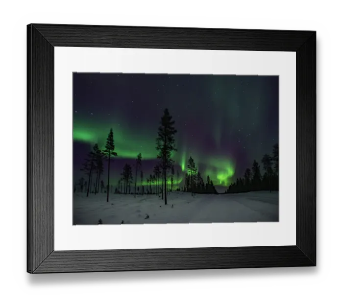 Framed Print : The road North to the Aurora Borealis