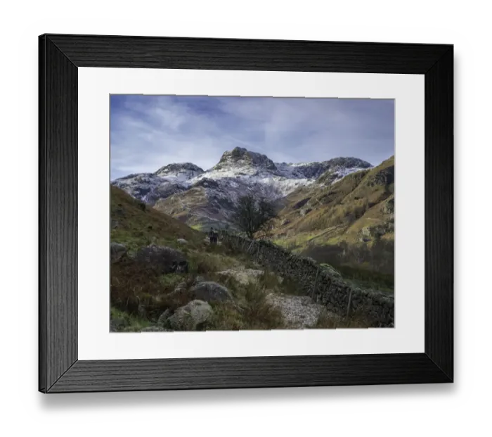 Framed Print : Wlking in Langdale Framed Print : Wlking in Langdale
