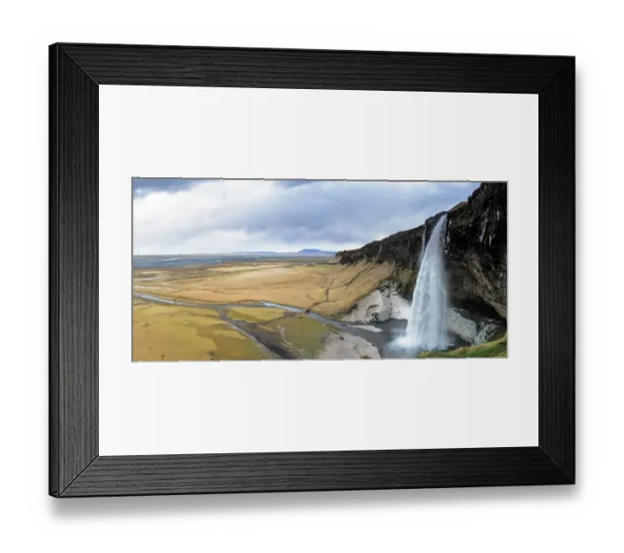 Framed Print : Seljalandsfoss Waterfall, Iceland