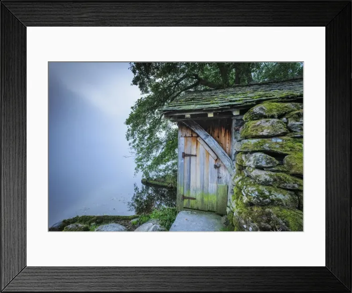 Framed Print : Boathouse Entrance, Grasmere, Lake District