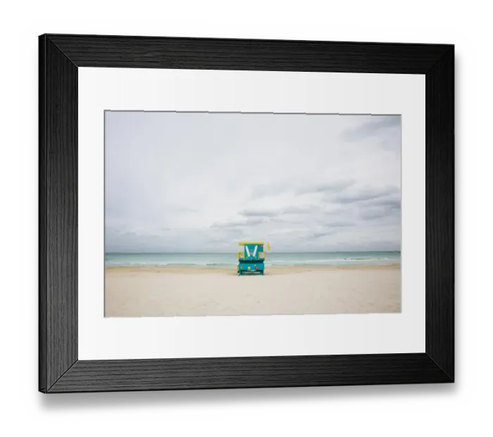 Framed Print : Lifeguard tower at South Beach, Miami, Florida, USA Framed Print : Lifeguard tower at South Beach, Miami, Florida, USA