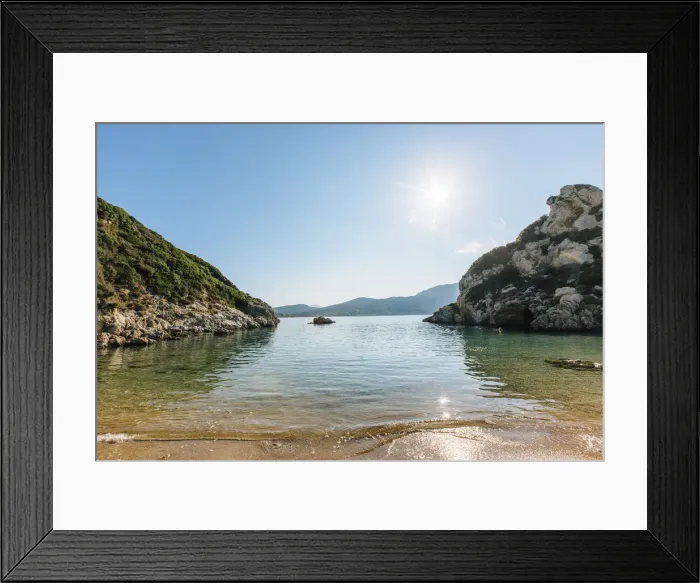 Framed Print : Sunrise at Porto Timoni beach, Corfu Island, Ionian Islands, Greece Framed Print : Sunrise at Porto Timoni beach, Corfu Island, Ionian Islands, Greece