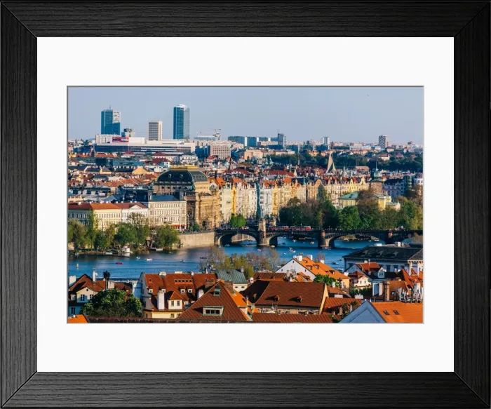 Framed Print : High angle view of Prague Old Town, Czech Republic Framed Print : High angle view of Prague Old Town, Czech Republic