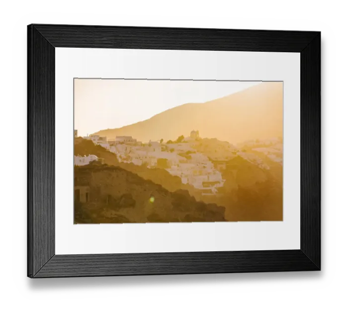Framed Print : Sunrise in Oia village, Santorini, Cyclades, Greece Framed Print : Sunrise in Oia village, Santorini, Cyclades, Greece