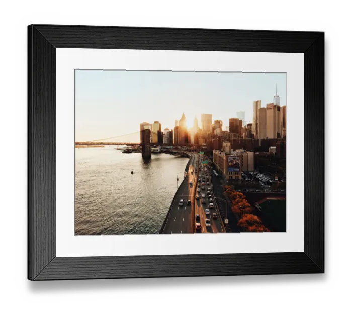 Framed Print : Sunset in Manhattan downtown, New York City, USA Framed Print : Sunset in Manhattan downtown, New York City, USA