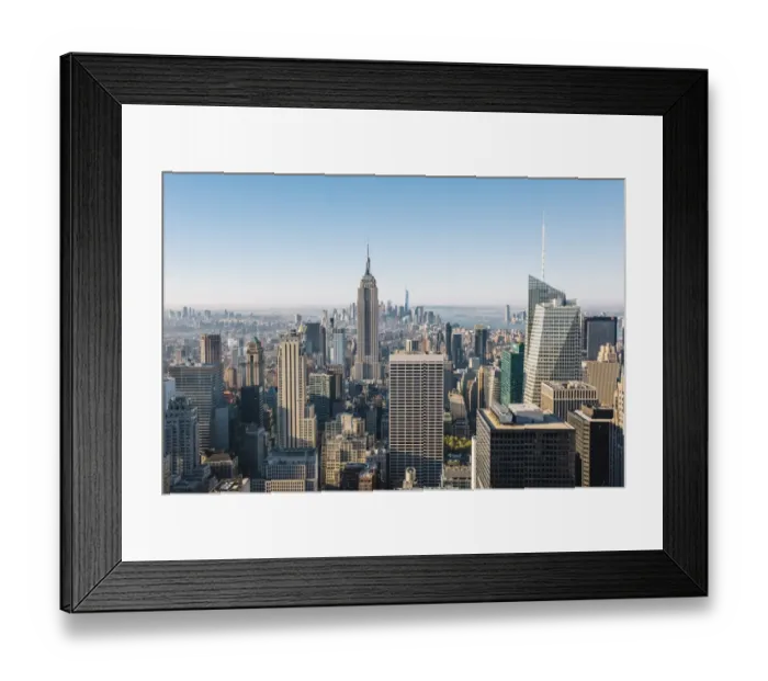 Framed Print : Aerial view of Manhattan in the morning, New York Framed Print : Aerial view of Manhattan in the morning, New York