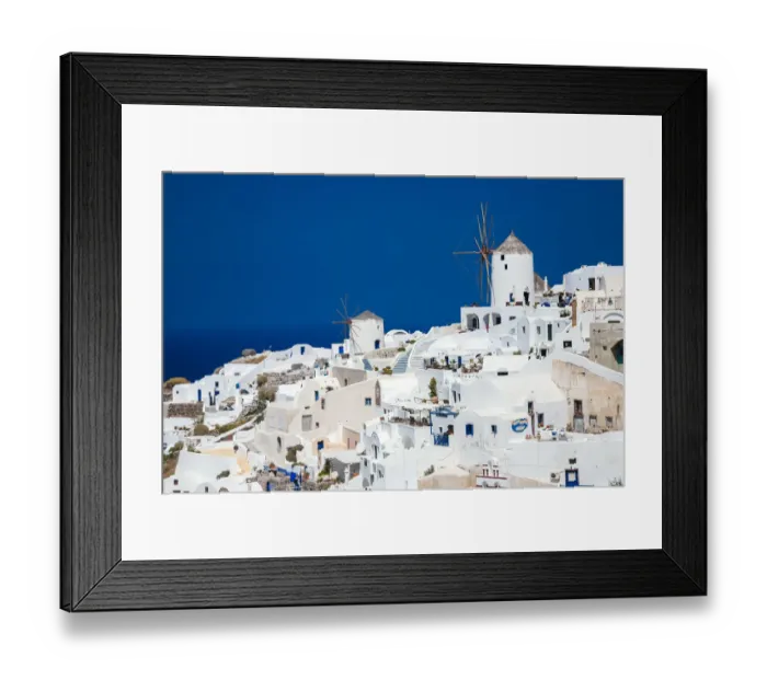 Framed Print : Oia village skyline, Santorini island, Greece Framed Print : Oia village skyline, Santorini island, Greece