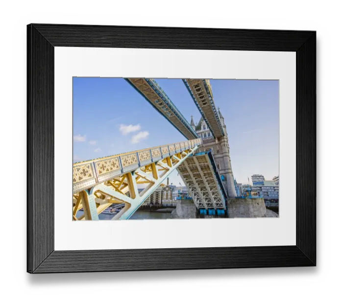 Framed Print : Tower Bridge opens over the river of Thames, London Framed Print : Tower Bridge opens over the river of Thames, London