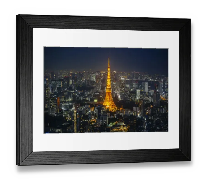 Framed Print : Illuminated Tokyo Tower at night, Tokyo, Japan Framed Print : Illuminated Tokyo Tower at night, Tokyo, Japan