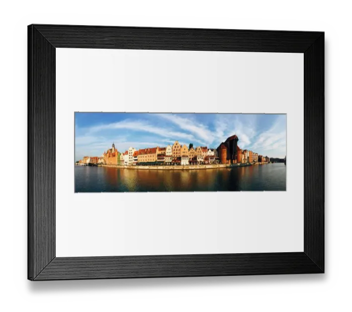 Framed Print : Panoramic view of Gdansk, Poland