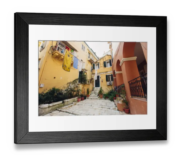 Framed Print : Corfu town on Corfu island, Greece Framed Print : Corfu town on Corfu island, Greece
