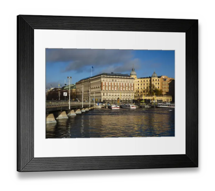 Framed Print : Cityscape of Stockholm, Sweden Framed Print : Cityscape of Stockholm, Sweden
