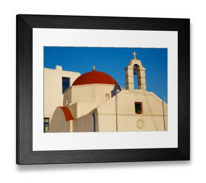 Framed Print : Orthodox church in Mykonos, Cyclades, Greece Framed Print : Orthodox church in Mykonos, Cyclades, Greece