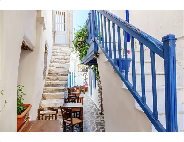 Traditional Greek houses in Naxos, Greece