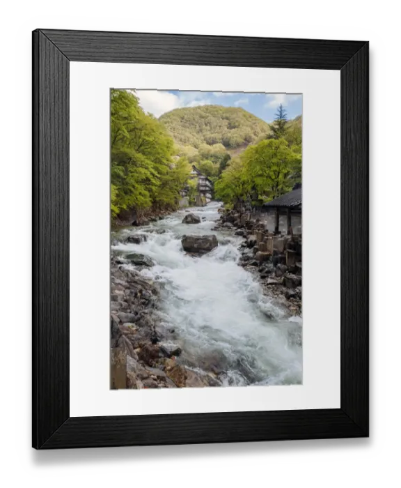 Framed Print : Takara river near Takaragawa onsen, Gunma, Japan Framed Print : Takara river near Takaragawa onsen, Gunma, Japan