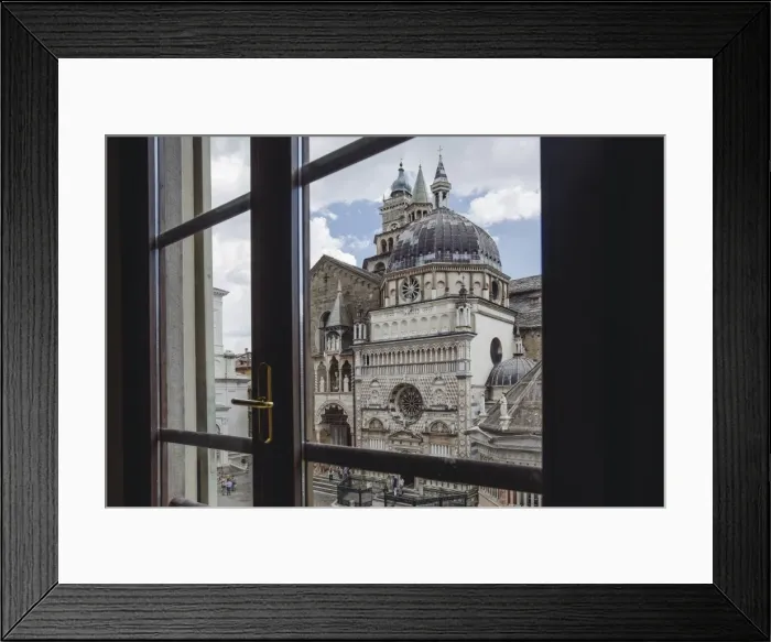 Framed Print : View through the window to Cathedral Framed Print : View through the window to Cathedral