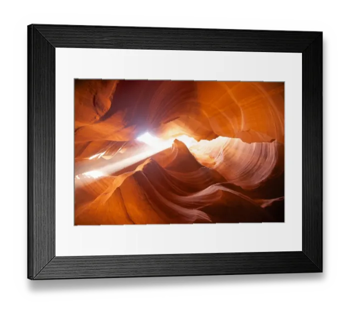 Framed Print : Light coming through rocks, Antelope Canyon Framed Print : Light coming through rocks, Antelope Canyon