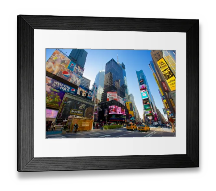 Framed Print : Times Square in the morning, Manhattan, New York Framed Print : Times Square in the morning, Manhattan, New York