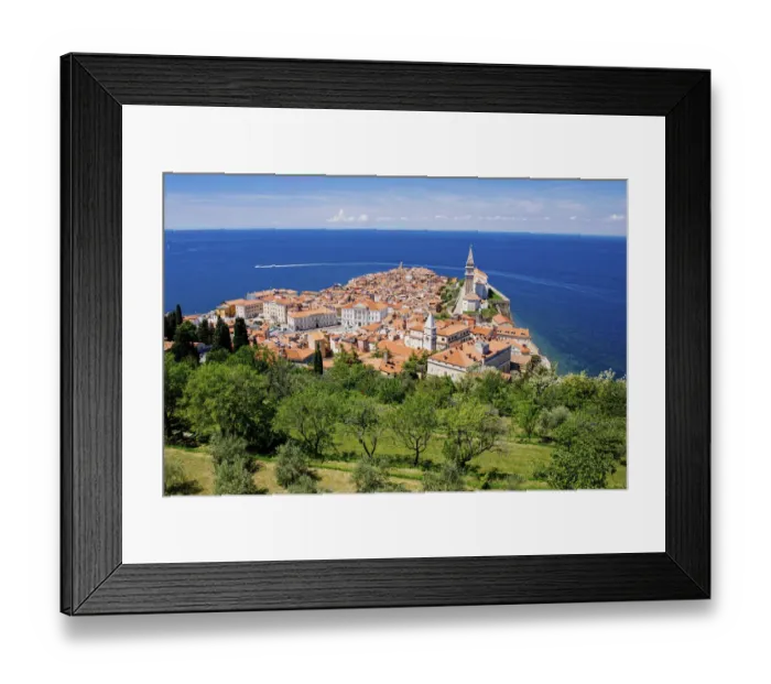 Framed Print : Piran, Slovenia. View from above Framed Print : Piran, Slovenia. View from above