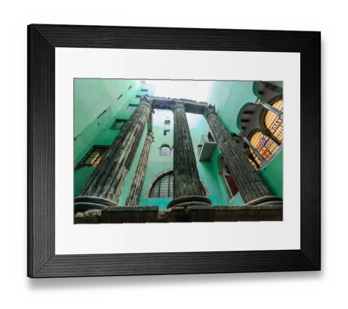 Framed Print : Temple of Augustus, Barcelona, Spain Framed Print : Temple of Augustus, Barcelona, Spain