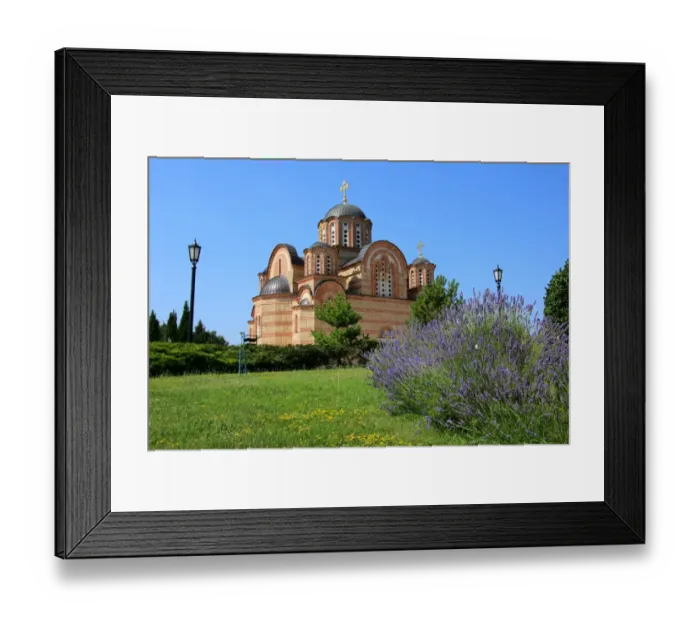 Framed Print : Orthodox church of Hercegovacka Gracanica in Trebinje (Bosnia and Herzegovina)