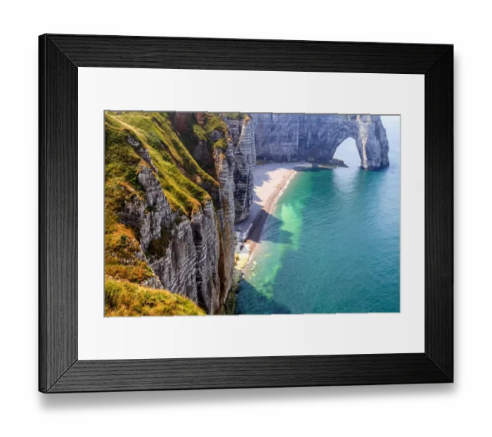 Framed Print : Cliffs of Etretat, France Framed Print : Cliffs of Etretat, France