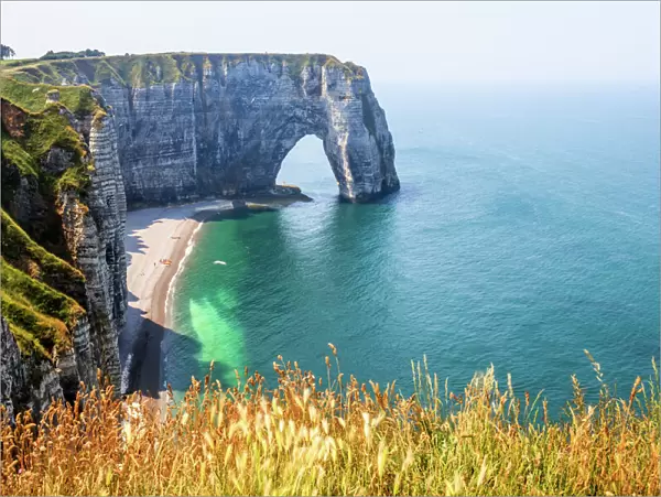 The white cliffs of Etretat, France