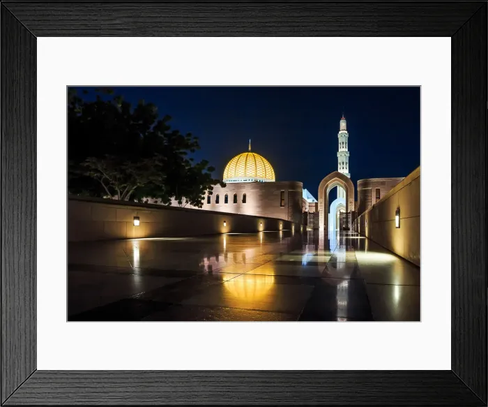 Framed Print : Sultan Qaboos Grand Mosque, Muscat, Oman