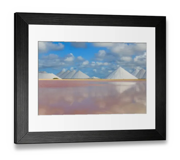 Framed Print : Salt industry on Bonaire (Netherlands Antilles) Framed Print : Salt industry on Bonaire (Netherlands Antilles)