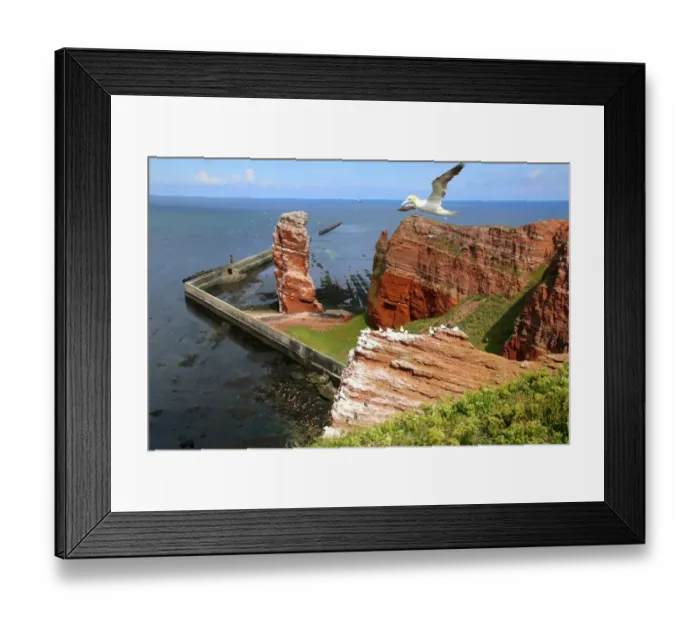 Framed Print : Helgoland with Lange Anna Framed Print : Helgoland with Lange Anna