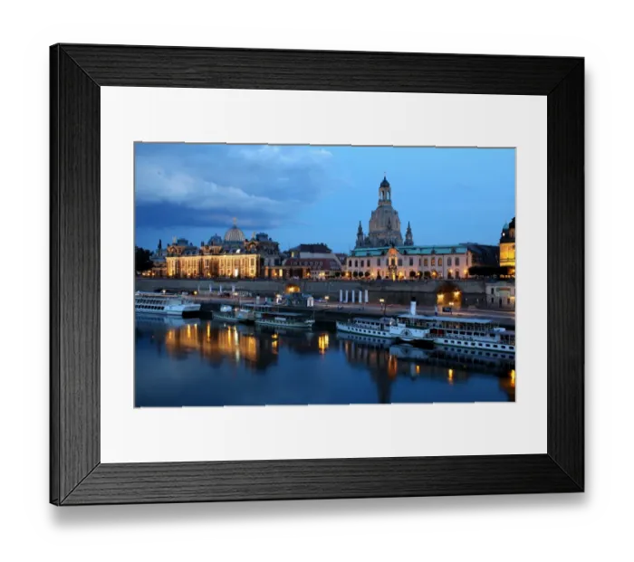 Framed Print : Dresden on the Elbe river Framed Print : Dresden on the Elbe river