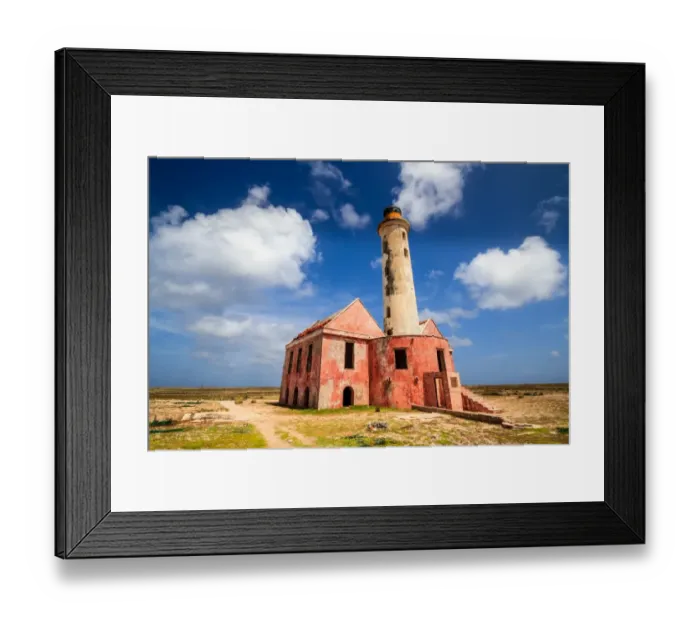Framed Print : Lighthouse on the Island of Klein Curacao Framed Print : Lighthouse on the Island of Klein Curacao