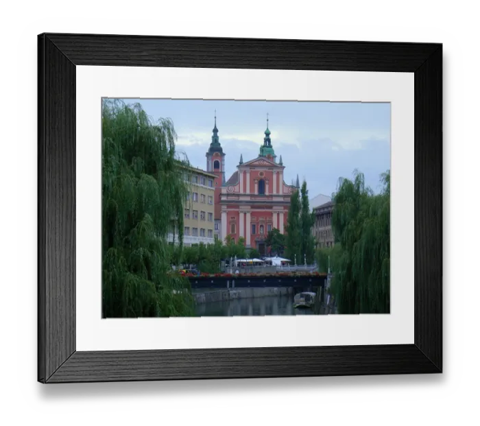 Framed Print : Ljubljana city center, Slovenia Framed Print : Ljubljana city center, Slovenia