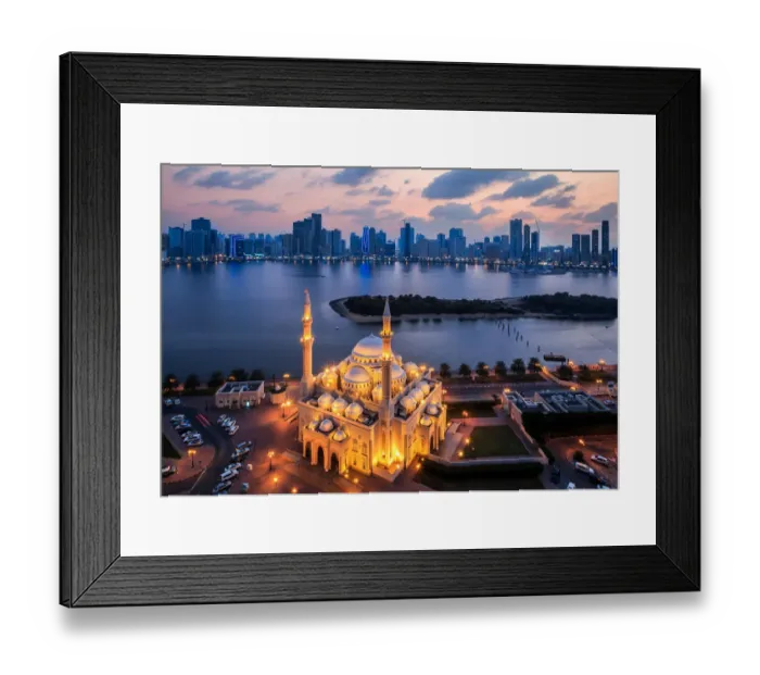 Framed Print : Al Noor mosque in Sharjah Framed Print : Al Noor mosque in Sharjah
