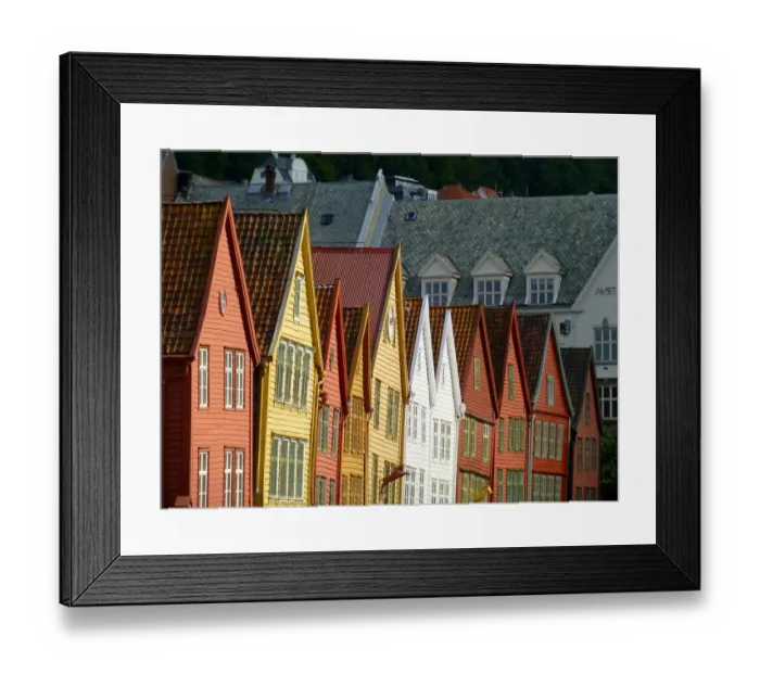 Framed Print : the old centre of Bergen Framed Print : the old centre of Bergen