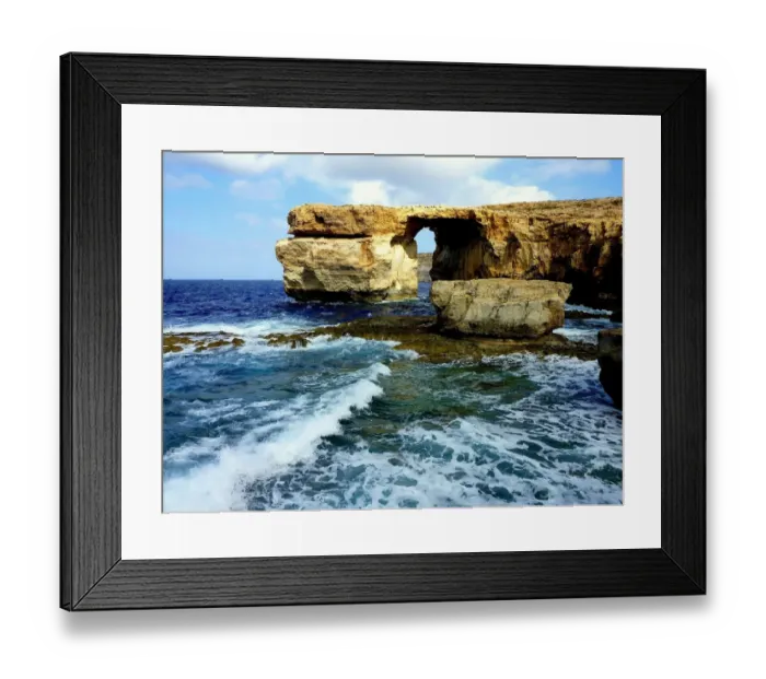 Framed Print : The azure window on Gozo Framed Print : The azure window on Gozo