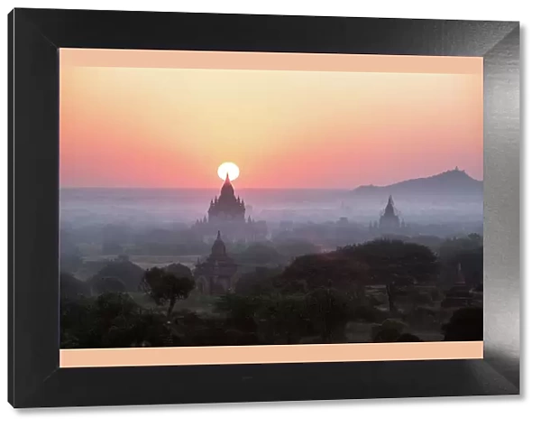Sunrise over the temples of Bagan, Myanmar