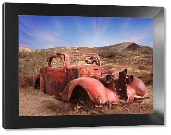 Old Car Rusting in Arizona Desert