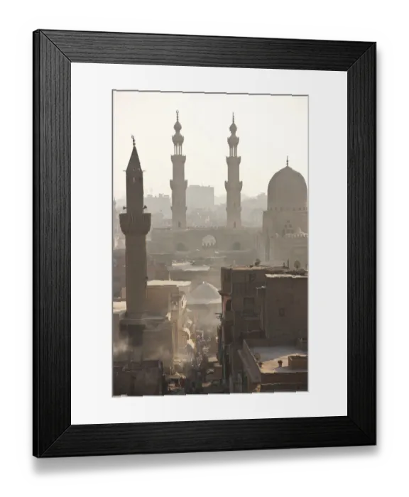 Framed Print : View Over Mosques & Islamic Cairo, Cairo, Egypt Framed Print : View Over Mosques & Islamic Cairo, Cairo, Egypt